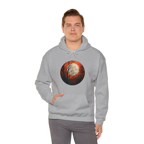 Halloween Harvest Moon - Graphic Hooded Sweatshirt